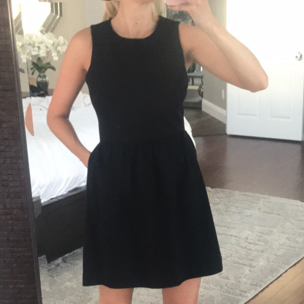 Madewell Black dress with pockets